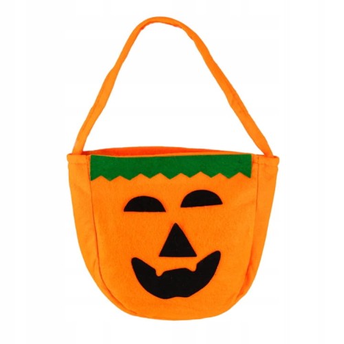 TOREBKA torba NA CUKIERKI słodycze halloween DYNIA wiaderko