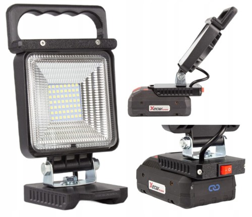 Lampa do Parkside 20V robocza warsztatowa halogen ROZPROSZONA 49W 49 LED
