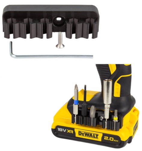 Uchwyt na bity do wiertarko - wkrętarki DEWALT XR 18V 20V gumowy + śrubka