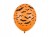Pomarańczowe DUŻE balony HALLOWEEN nietoperze 6szt