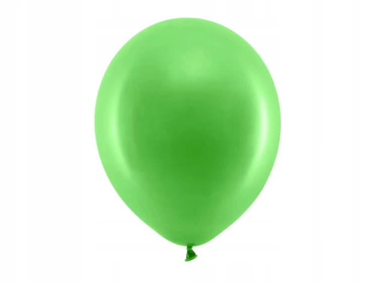 BALONY lateksowe RAINBOW pastel ZIELONE urodziny 10 sztuk