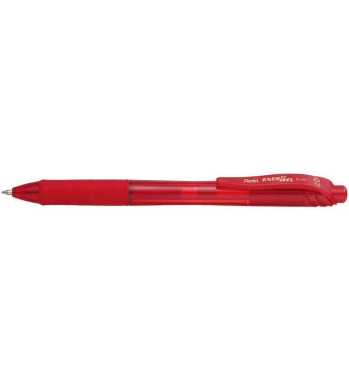 PIÓRO KULKOWE BL107 ENERGEL 0,7mm PENTEL CZERWONE Żelopis Żelowe