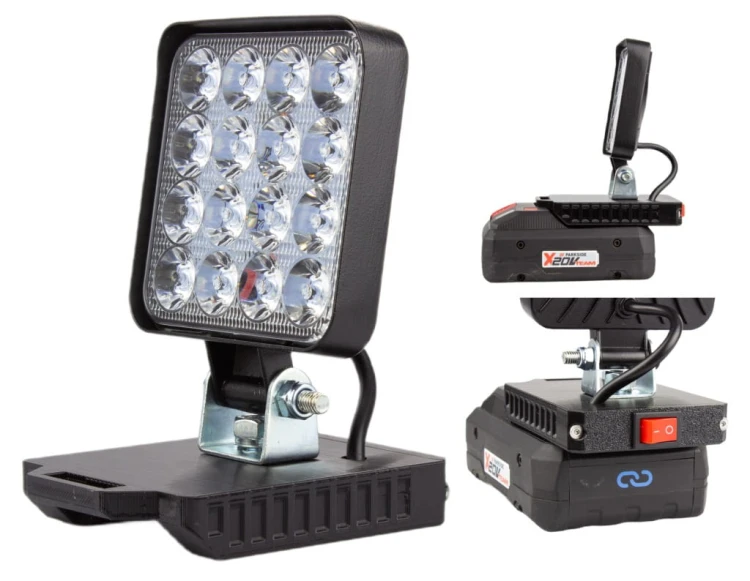 Lampa do PARKSIDE X20V TEAM robocza SZPERACZ na akumulator 16 LED MINI