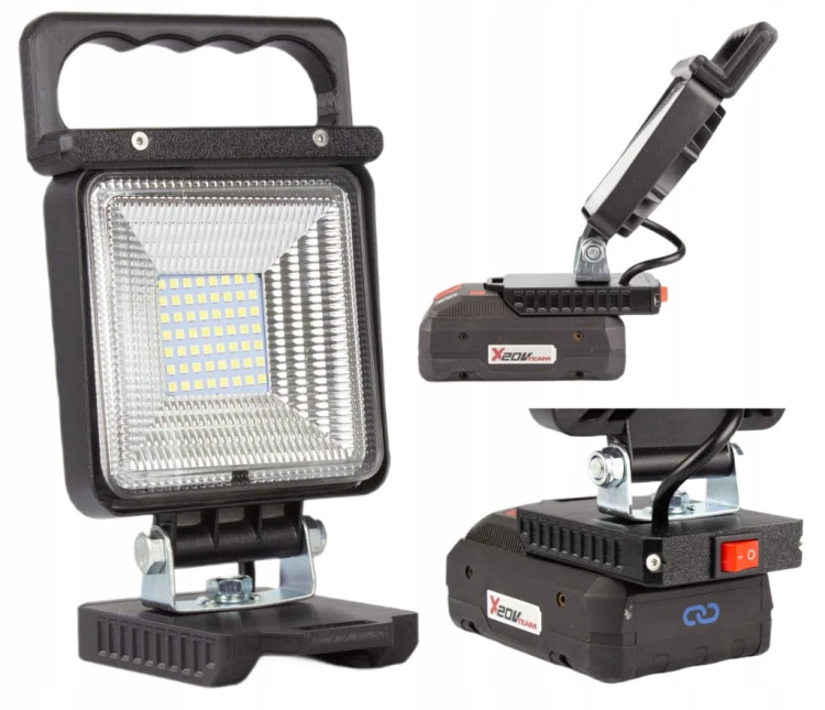 Lampa do Parkside 20V robocza warsztatowa halogen ROZPROSZONA 49W 49 LED