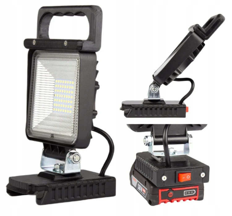 Lampa do BOSCH 18V PRO robocza ROZPROSZONA halogen na akumulator 49W 49 LED