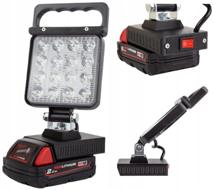 Lampa do MILWAUKEE M18 18V robocza warsztatowa na akumulator 48W 16 LED