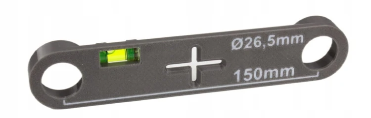 SZABLON WZORNIK DO POZIOMOWANIA KRZYWEK 150MM MOCOWANIE BATERII LIBELLA