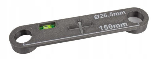SZABLON WZORNIK DO POZIOMOWANIA KRZYWEK 150MM MOCOWANIE BATERII LIBELLA