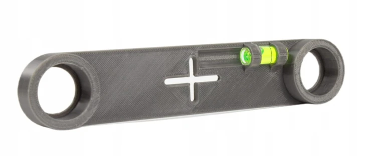 SZABLON WZORNIK DO POZIOMOWANIA KRZYWEK 150MM MOCOWANIE BATERII LIBELLA