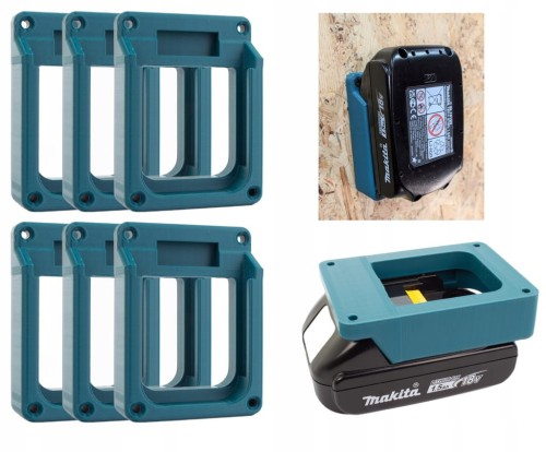 6x Uchwyt Wieszak na akumulator baterie Makita 18V LXT mocne solidne