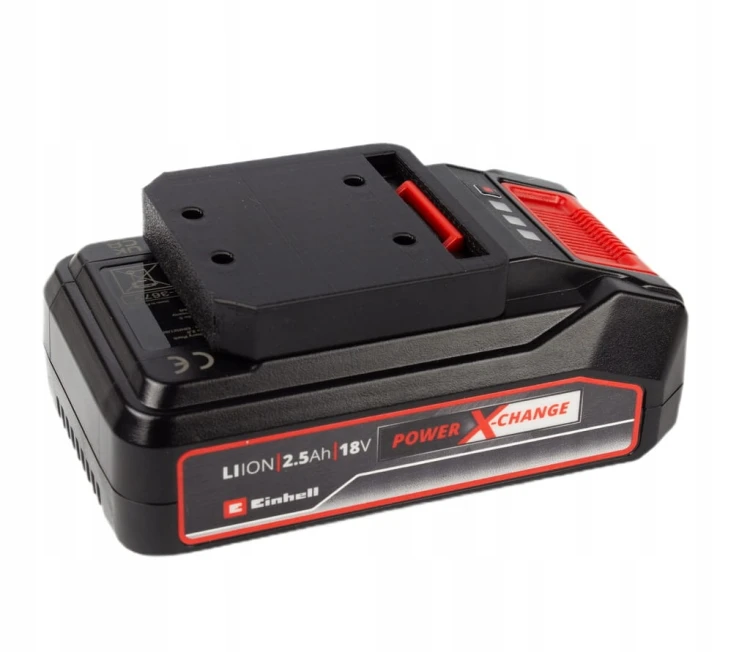 6x Uchwyt wieszak na baterie akumulator do Einhell 18V mocowanie czarny