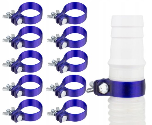 10x ZACISK OBEJMA OPASKA ZŁĄCZKA DO WĘŻA RURY BASENU INTEX BESTWAY Ø 32 mm
