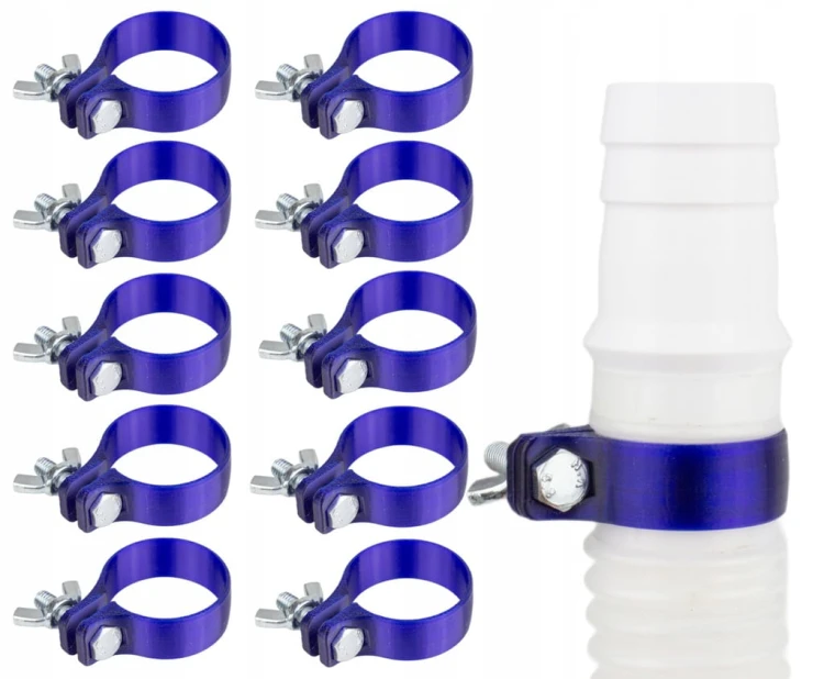 10x ZACISK OBEJMA OPASKA ZŁĄCZKA DO WĘŻA RURY BASENU INTEX BESTWAY Ø 32 mm