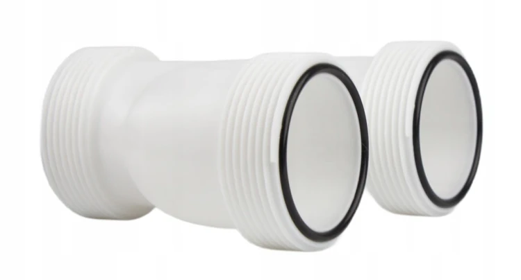 ZŁĄCZKA WĘŻA RURY BASENOWEJ ROZDZIELACZ TRÓJNIK BASENU 38MM Z GWINTAMI 60MM