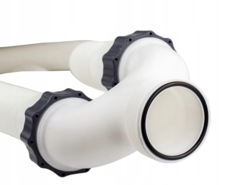 ZŁĄCZKA WĘŻA RURY BASENOWEJ ROZDZIELACZ TRÓJNIK BASENU 38MM Z GWINTAMI 60MM