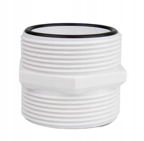 Złączka do rury węża basenowego 38mm z gwintem 60mm INTEX BESTWAY + ORINGI