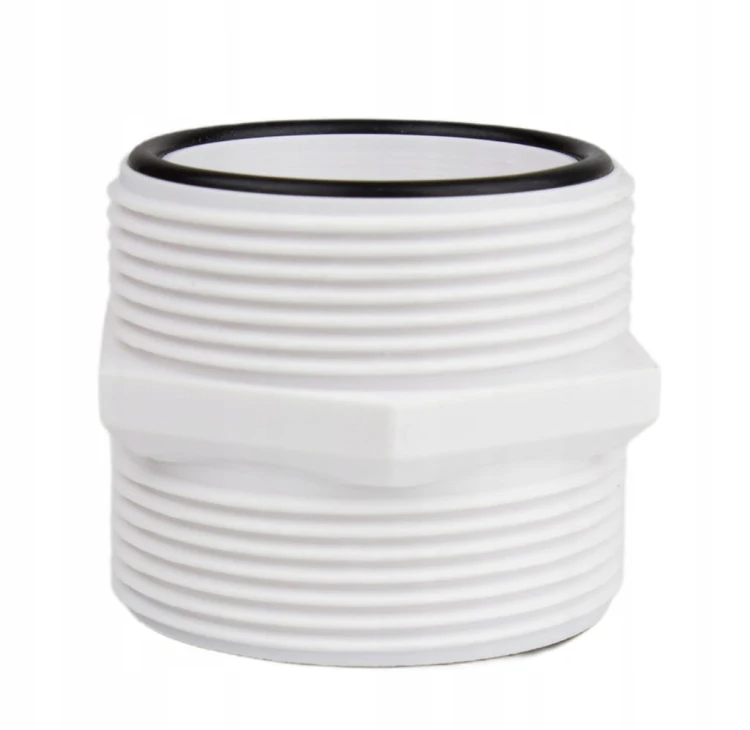 Złączka do rury węża basenowego 38mm z gwintem 60mm INTEX BESTWAY + ORINGI