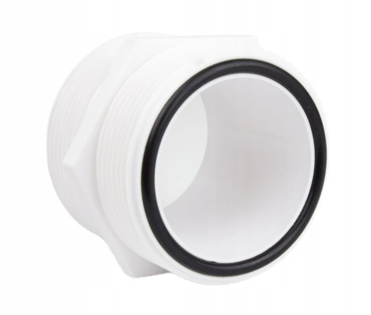 Złączka do rury węża basenowego 38mm z gwintem 60mm INTEX BESTWAY + ORINGI