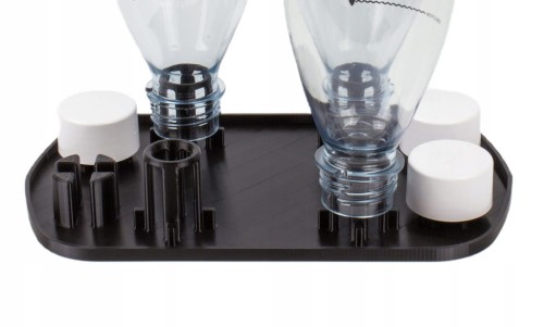OCIEKACZ do butelek SODASTREAM na 4 cztery butelki UCHWYT kolor czarny