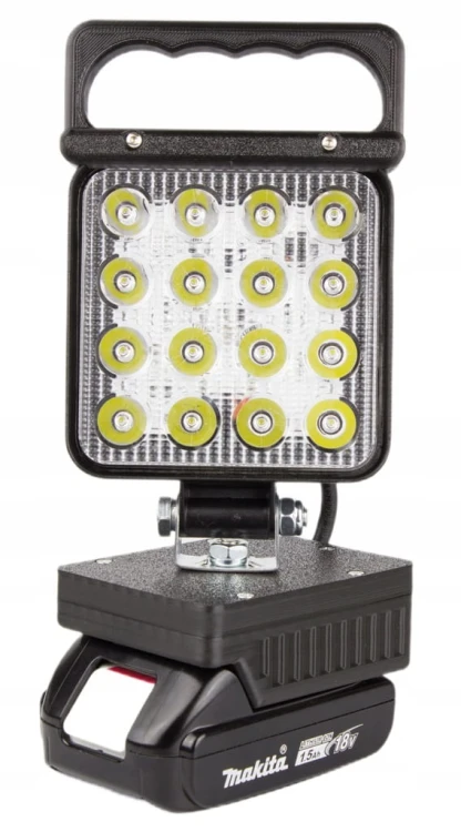 Lampa do Makita 18V robocza warsztatowa halogen szperacz latarka 48W 16 LED