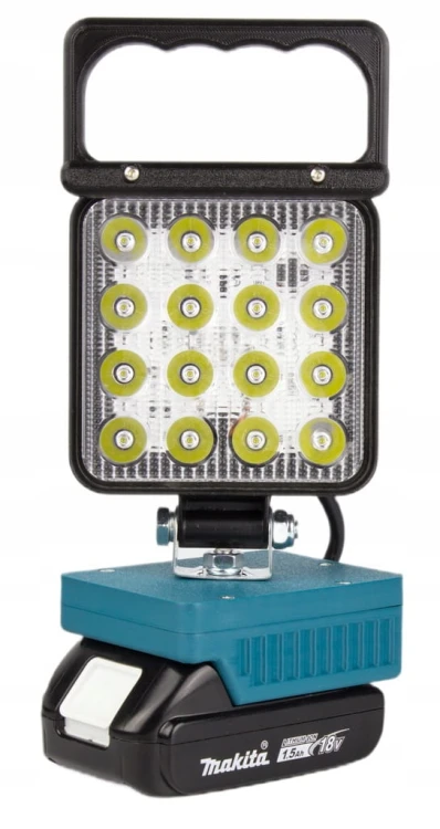 Lampa do Makita 18V robocza warsztatowa halogen szperacz latarka 48W 16 LED