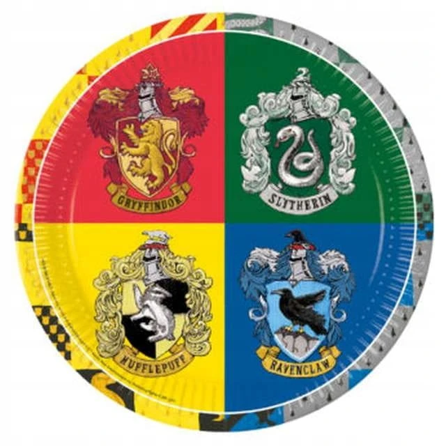 TALERZYKI papierowe Harry Potter Hogwart 8 sztuk urodziny