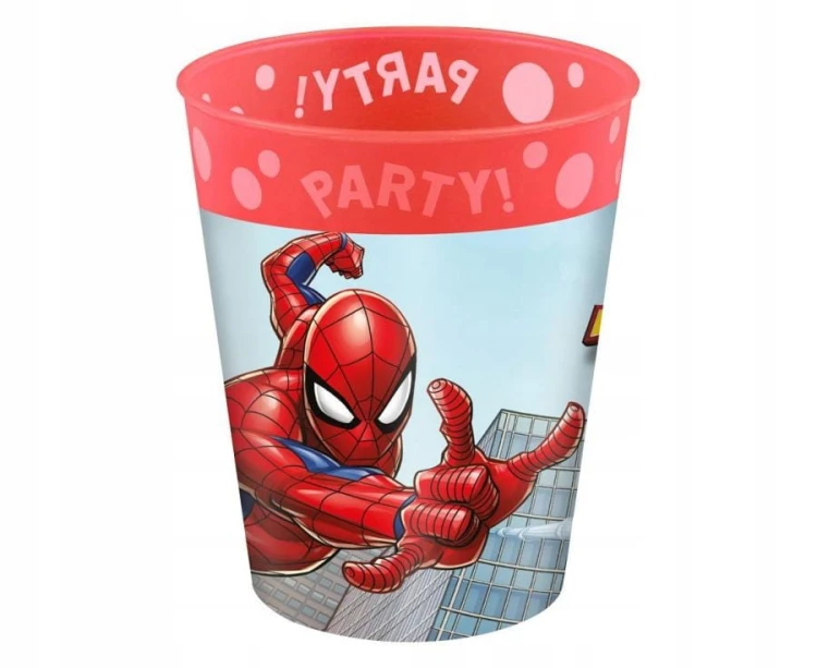 KUBEK plastikowy WIELORAZOWY SPIDERMAN człowiek pająk MARVEL 250 ml 1 szt