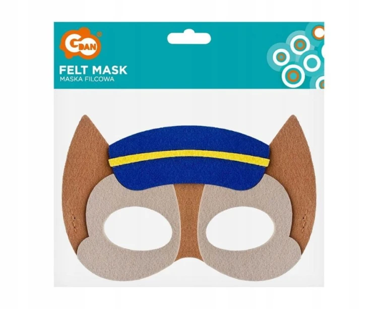 MASKA filcowa PSIA BRYGADA przebranie POLICJANT PIES