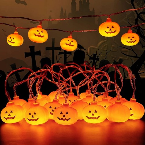 Girlanda LED Halloween Dynia 3m 20 diod na baterie AA lampki dynie wiszące