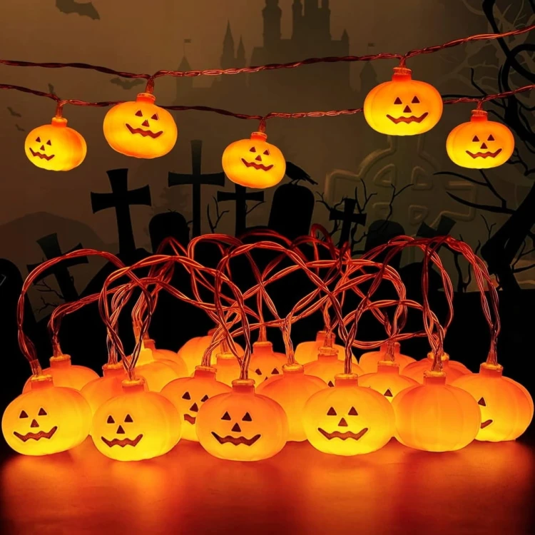 Girlanda LED Halloween Dynia 3m 20 diod na baterie AA lampki dynie wiszące