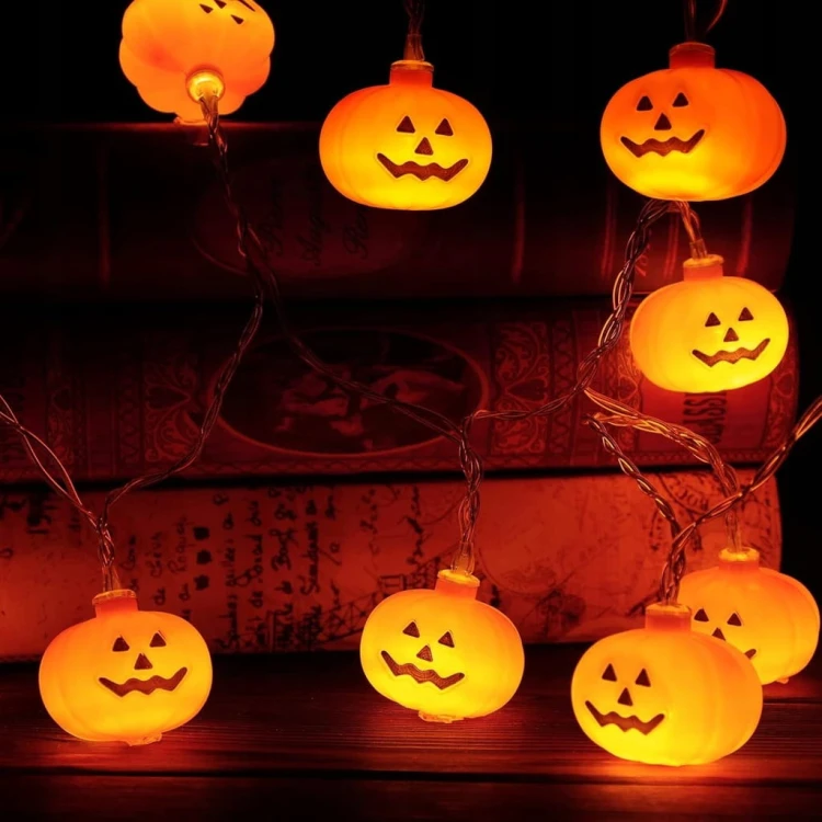 Girlanda LED Halloween Dynia 3m 20 diod na baterie AA lampki dynie wiszące