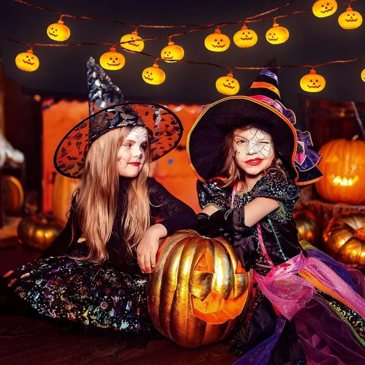 Girlanda LED Halloween Dynia 3m 20 diod na baterie AA lampki dynie wiszące