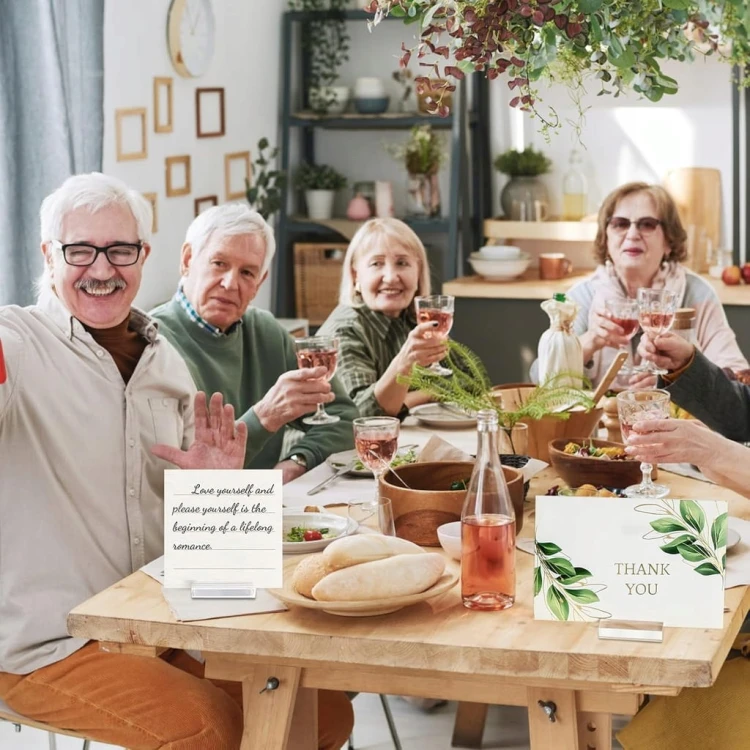 12x Stojak Stojaki na Winietki Wizytówki Karty Akryl Podstawki