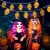 Girlanda LED Halloween czaszki 3m 20 diod na baterie lampki czaszki wiszące