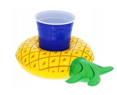 DMUCHANY UCHWYT NA NAPÓJ ANANAS DO BASENU NAD WODĘ DO WANNY