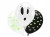 BALONY lateksowe BOO świecące HALLOWEEN 3 szt