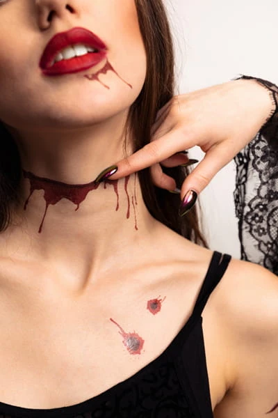 TATUAŻE zmywal krew blizny SZTUCZNE RANY halloween