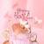 TOPPER na tort HAPPY BIRTHDAY różowe złoto AKRYLOWY LUSTRZANY urodziny gold