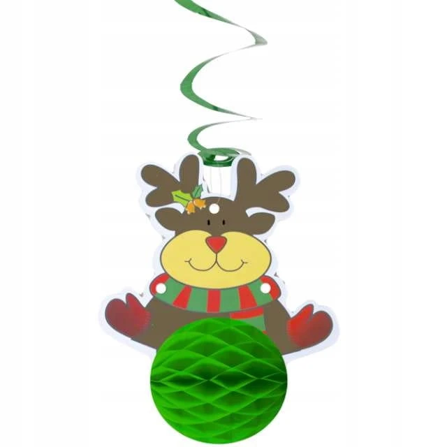dekoracja ŚWIDERKI świąteczne RENIFER Rudolf honeycomb