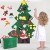 CHOINKA Z FILCU NA RZEPY DIY DLA DZIECI 95X70 CM OZDOBY ŚWIĄTECZNE ZESTAW