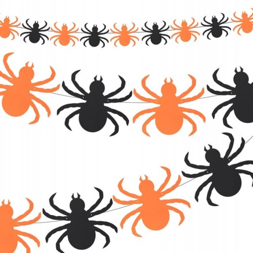Baner Girlanda Ozdoba Dekoracje Na Halloween pająki 3m