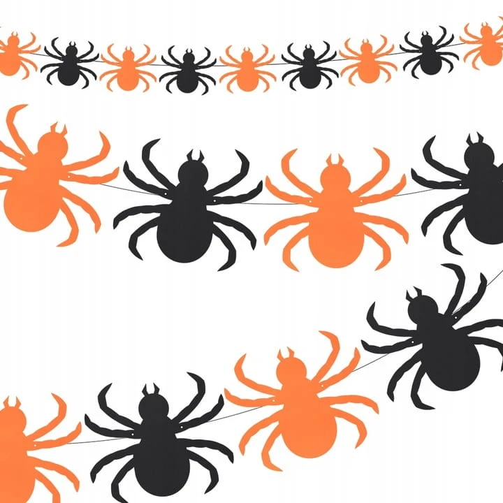Baner Girlanda Ozdoba Dekoracje Na Halloween pająki 3m