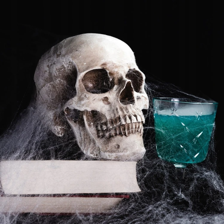 Sztuczna PAJĘCZYNA BIAŁA HALLOWEEN DEKORACJA DUŻA 2 pająki 60g