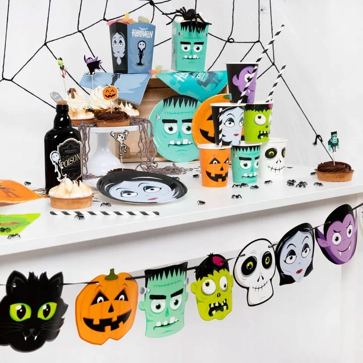 GIRLANDA halloween POTWORY baner MONSTERS Głowy