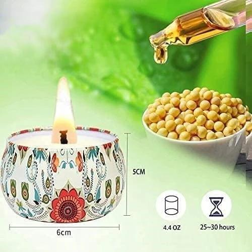 ŚWIECA ZAPACHOWA SOJOWA W Puszce Wanilia 125g NATURALNA Waniliowa