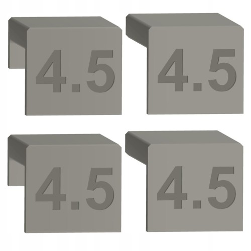 Dystanse do regulacji frontów 4,5mm 4 sztuki