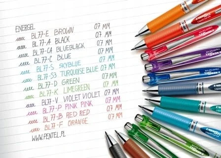 Pióro PENTEL BL77 EnerGel Fioletowe 0.7mm Szybkoschnące kulkowe