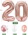 Balonowa dekoracja na 20 urodziny- balony, girlandy różowe złoto TOPHOPE