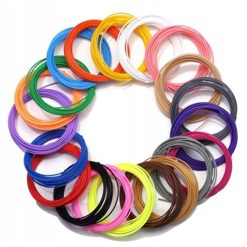 Wkłady do długopisu 3D PLA 1,75mm 20 szt x 3m 60m