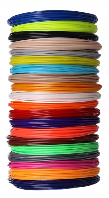Wkłady do długopisu 3D PLA 1,75mm 20 szt x5m 100m